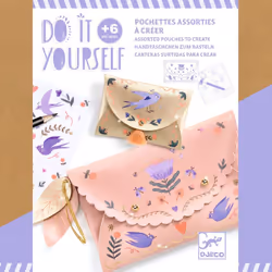 DJECO Do It Yourself Sweet Fashionista Set, Kit de design de mode pour enfants, 6 an(s), Multicolore