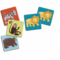 DJECO Mémo Animaux Couleurs