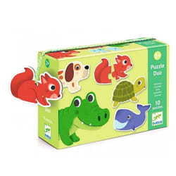 Puzzles Animaux - DJECO - Duo 10 x 2 pièces - Coloris Unique - Enfant - Intérieur