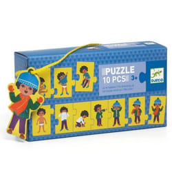 Puzzle frise - DJECO - Je mhabille - Enfant - A partir de 4 ans