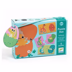 Puzzle Duo articulo - DJECO - Les oeufs rigolos - Enfant - 24 mois - Coloris Unique
