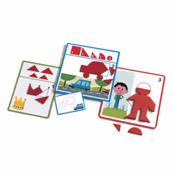 DJECO Eduludo Formes, 3 an(s), Carton, Bois, Multicolore