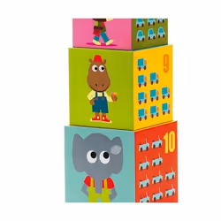 DJECO 10 Cubes Véhicules