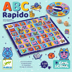 Jeu éducatif - Djeco - ABC Rapido - Apprentissage ludique - Développement cognitif - 2 à 4 joueurs
