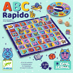 Jeu éducatif - Djeco - ABC Rapido - Apprentissage ludique - Développement cognitif - 2 à 4 joueurs