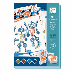 DJECO Alien Robots Stamp Set