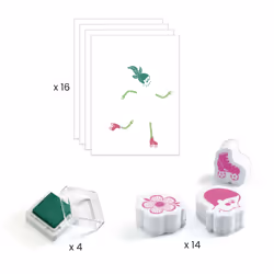 DJECO Flower Girls Stamp Set
