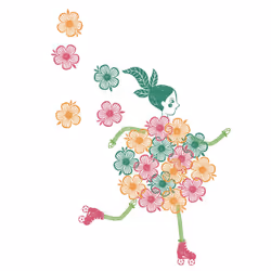 DJECO Flower Girls Stamp Set