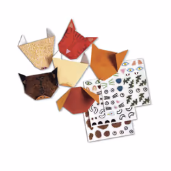 DJECO Origami Animaux, Kit d’origamis pour enfants, 4 an(s), Carton, Multicolore, 44 pièce(s)