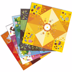 DJECO Origami - Salières, 6 an(s), Papier, Multicolore, 28 pièce(s)