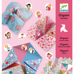 DJECO Cocottes À Gages, Kit d’origamis pour enfants, 6 an(s), Papier, Multicolore, 27 pièce(s)