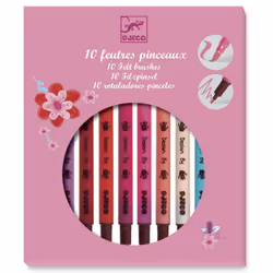 DJECO 10 Feutres Pinceaux Fille - Vue supplémentaire 4
