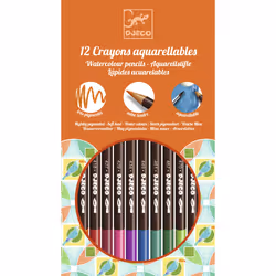 DJECO 12 Crayons Aquarellables