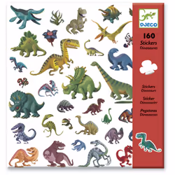 DJECO Stickers Dinosaures, 4 an(s), Multicolore
