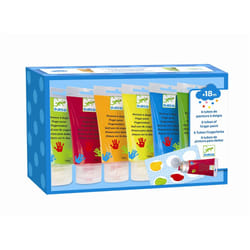 DJECO 6 finger paint’s tubes - 20 x 13 x 7,5 cm