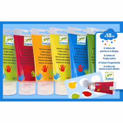 DJECO 6 finger paint’s tubes - 20 x 13 x 7,5 cm
