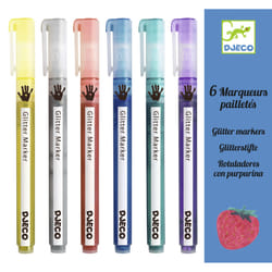 DJECO 6 Marqueurs Pailletés