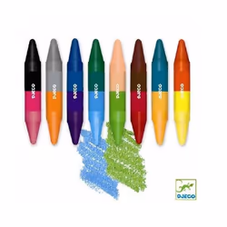 DJECO 8 Crayons Doubles