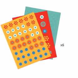 DJECO Mosaïque Millefiori, 3 an(s), Carton, mousse, Multicolore, 304 pièce(s)