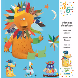 DJECO Créer Des Animaux, Kit de loisirs créatifs pour enfants, 3 an(s), Carton, Multicolore, 11 pièce(s)