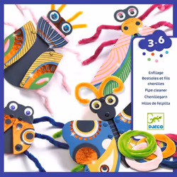 DJECO Tierfiguren Chenille-Draht, Kit de loisirs créatifs pour enfants, 3 an(s), Multicolore