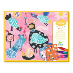 Djeco Coffret de Coloriage Piou Piou & Co