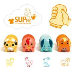 DJECO Farm Animal Stamps for Little Ones