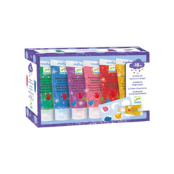 DJECO DJ09017 peinture lavable Bleu, Vert, Rose, Rouge, Violet, Jaune