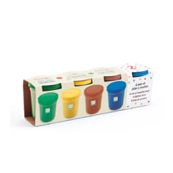 DJECO DJ09027 composant pour poterie et modelage Pâte à modeler Bleu, Orange, Violet, Jaune