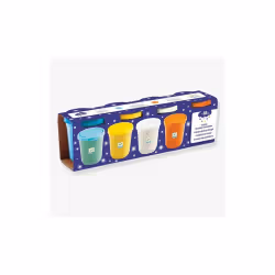 DJECO DJ09029, Pâte à modeler, Bleu, Rouge, Blanc, Jaune, Enfant, 4 pièce(s), 4 couleurs, 1,5 an(s)
