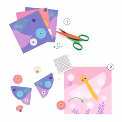 DJECO Crinkle Cutting Collage Set
