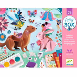 DJECO Fairy Multi Craft Set, Kit de loisirs créatifs pour enfants, 6 an(s), Multicolore