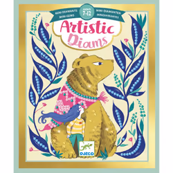DJECO Artistic Diams Mythical Creatures, Kit de loisirs créatifs pour enfants, 7 an(s), Multicolore