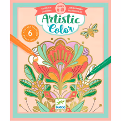 DJECO Flora Artistic Colour, Rouleau de peinture pour enfants, 6 an(s), Multicolore