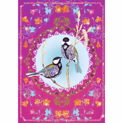 DJECO Tableaux À Pailleter Oiseaux, 7 an(s), Carton, Plastique, Papier, Multicolore, 13 pièce(s)