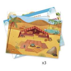 DJECO Tableaux Savane, Desert Et Pôle Nord