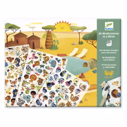 DJECO Tableaux Savane, Desert Et Pôle Nord - Vue supplémentaire 4
