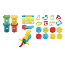 DJECO 4 Pots + 21 Outils Pâte à Modeler