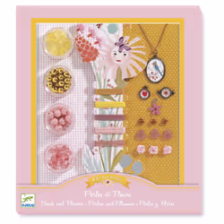 DJECO Perles Et Fleurs, Kit de loisirs créatifs pour enfants, 8 an(s), Plastique, Multicolore