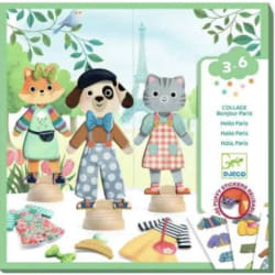 DJECO Gommes Repositionnables Bonjour Paris