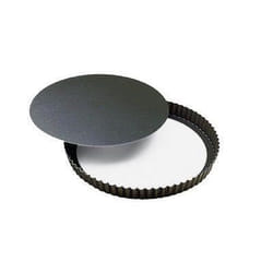 Moule à tarte - GOBEL - Ronde - Fond amovible - Antiadhérent - 30 cm
