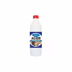 Détartrant puissant des canalisations, lavabos, baignoires, cuvettes de WC etc. . (70% d'eau et 30% d'acide). Dissolution du  ...