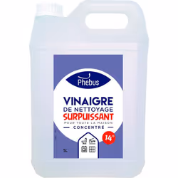 Vinaigre blanc concentre a 14° (Phebus produit d'origine garantie) distribue par DSTOCK60. Ce vinaigre multi-usage est un net ...