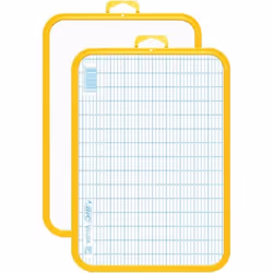 Surface effacable à sec VELLEDA® 19X26 cm bord …