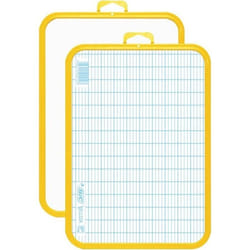 Surface effacable à sec VELLEDA® 19X26 cm bord …