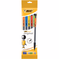 BIC Matic Classic 07mm Pouch 5, Multicolore, Plastique, Gris, HB, 9 cm, 0,7 mm