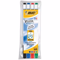 BIC 1199001724, 4 pièce(s), Noir, Bleu, Vert, Rouge, Multicolore, Blanc, 1,5 mm, 1,5 mm