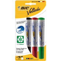 BIC 3086120027742 stylo-feutre Noir, Bleu, Vert, Rouge 4 pièce(s)
