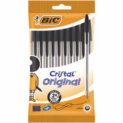 BIC 830864, Stylo à bille, Noir, 10 pièce(s), Moyen