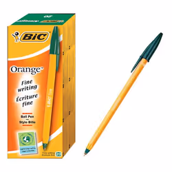 BIC Orange Fine, Stylo à bille, Vert, 20 pièce(s), Fin